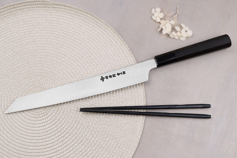 Yanagiba kniv kiritsuke 27cm japonais artisanal Sakai Takayuki Hien