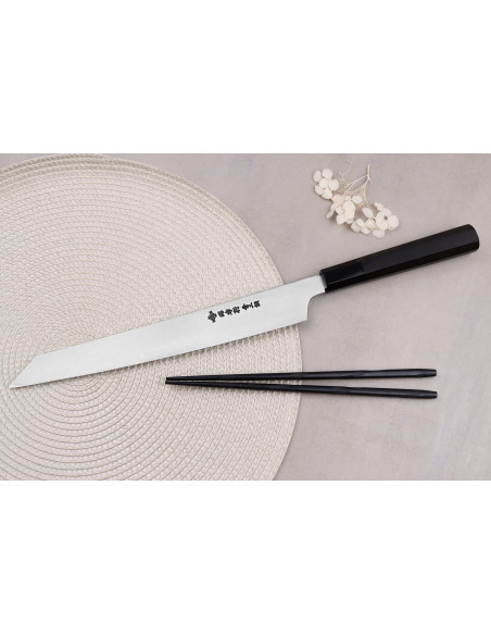 Yanagiba messer kiritsuke 27cm japonais artisanal Sakai Takayuki Hien