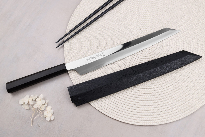 Yanagiba veitsi kiritsuke 27cm japonais artisanal Sakai Takayuki Hien Sakai Takayuki Hien