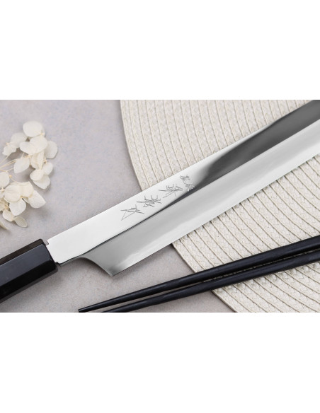 Yanagiba veitsi kiritsuke 27cm japonais artisanal Sakai Takayuki Hien Sakai Takayuki Hien