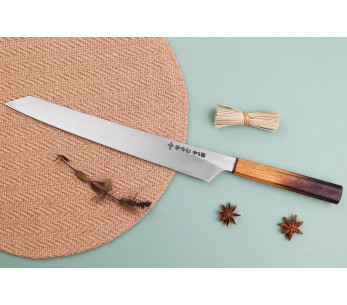 Yanagiba kniv japonais artisanal Sakai Takayuki Homura Guren 30cm 2