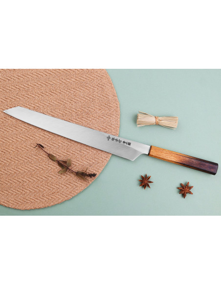 Yanagiba kniv japonais artisanal Sakai Takayuki Homura Guren 30cm