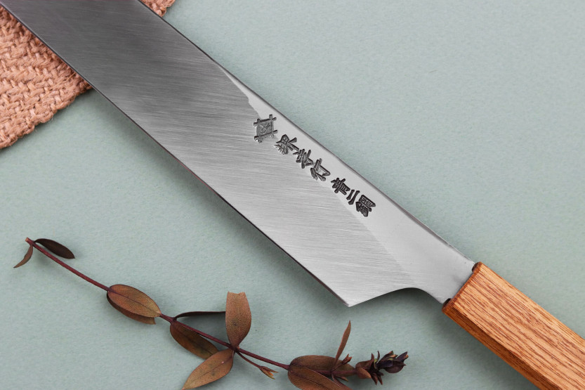 Faca yanagiba japonês artesanal Sakai Takayuki Homura Guren 30cm