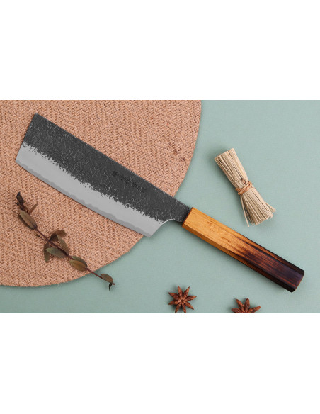 faca nakiri japonês artesanal Sakai Takayuki Homura Guren 18cm