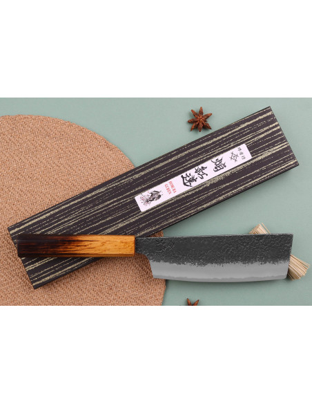 nakiri knife japonais artisanal Sakai Takayuki Homura Guren 18cm