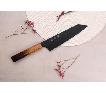 Sakai Takayuki Kurokage 19cm Cuchillo kiritsuke japonés Cuchillo kiritsuke con mango de roble quemado 2