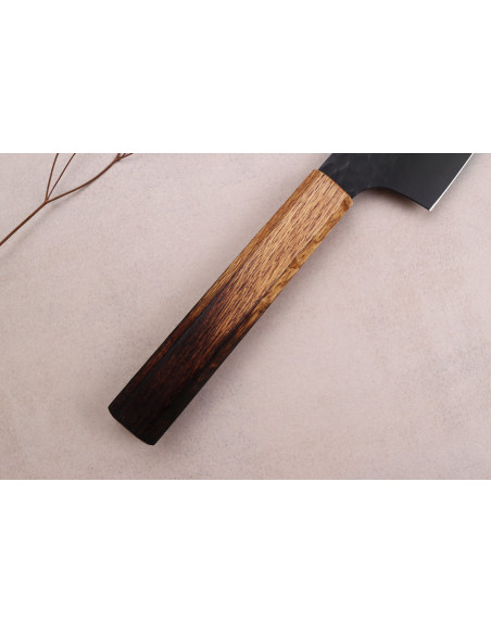 Sakai Takayuki Kurokage 19cm Japans Kiritsuke mes Gebrand eiken handvat