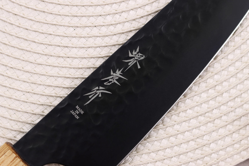 Kiritsuke-messer japanische Santoku 16cm Sakai Takayuki Kurokage Griff aus gebrannter Eiche