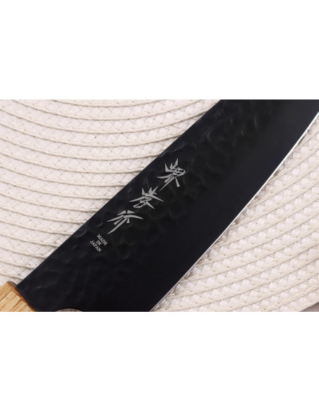 Kiritsuke-messer japanische Santoku 16cm Sakai Takayuki Kurokage Griff aus gebrannter Eiche