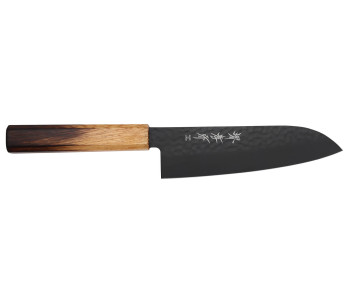Sakai Takayuki Kurokage 17cm japansk santokukniv Handtag i bränd ek
