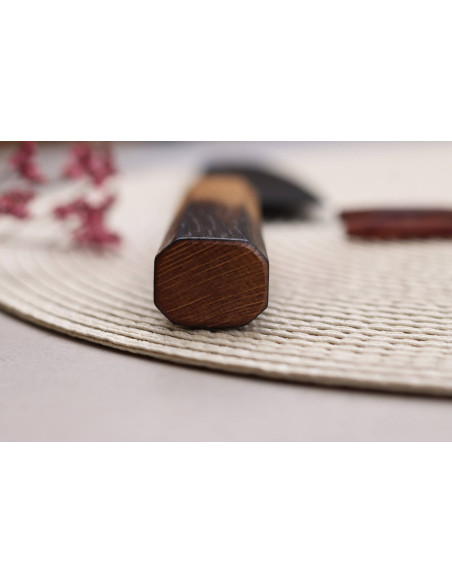 Sakai Takayuki Kurokage 17 cm japansk santokukniv Håndtak i brent eik