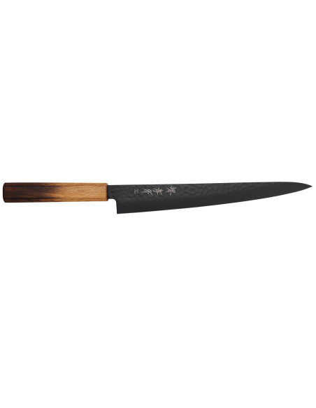 Sakai Takayuki Kurokage VG10 24cm Japans sujihiki mes met gebrand eiken handvat