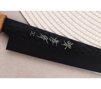 Sakai Takayuki Kurokage VG10 24cm japansk sujihikikniv med handtag av bränd ek 2