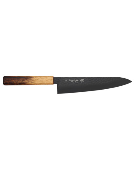 Japanisches Kochmesser 21cm Sakai Takayuki Kurokage VG10 Griff aus gebrannter Eiche