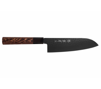Sakai Takayuki Kurokage VG10 Cuchillo santoku japonés de 17cm con mango de madera de wengué