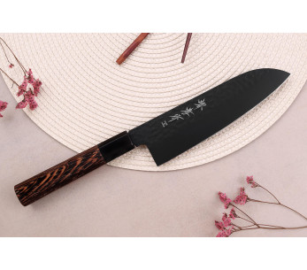 Sakai Takayuki Kurokage VG10 Cuchillo santoku japonés de 17cm con mango de madera de wengué 2