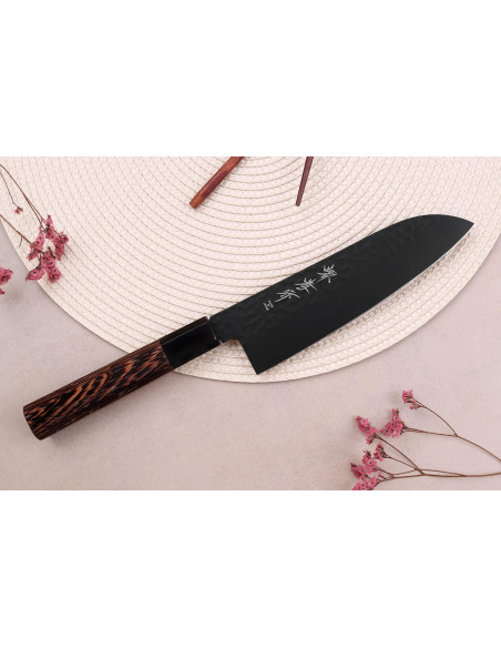 Sakai Takayuki Kurokage VG10 17cm Japanese santoku knife wenge handle