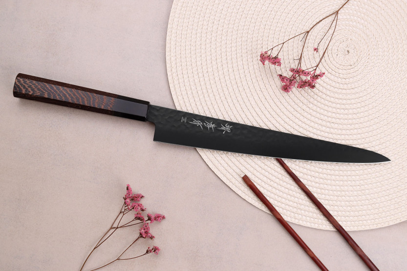 Sakai Takayuki Kurokage VG10 24 cm japansk sujihikikniv med wengéskaft