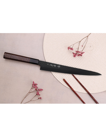 Sakai Takayuki Kurokage VG10 24cm Japanese sujihiki knife wenge handle
