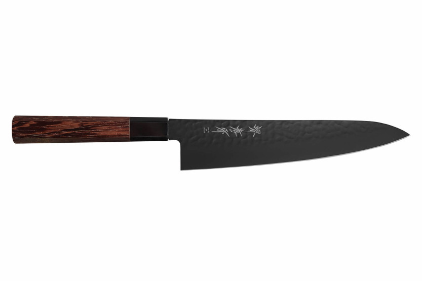 Faca de chef japonesa Sakai Takayuki Kurokage VG10 21cm com cabo em madeira wengué