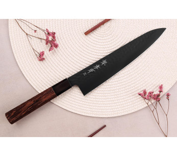Sakai Takayuki Kurokage VG10 21cm japansk kockkniv med handtag i wengewood 2