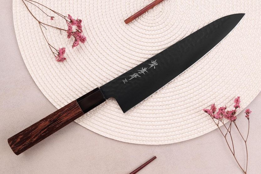 Sakai Takayuki Kurokage VG10 21cm japanilainen kokki ' s veitsi wengewood kahva