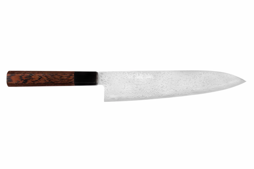 Faca de chef japonesa Sakai Takayuki Ginga Damascus 21cm