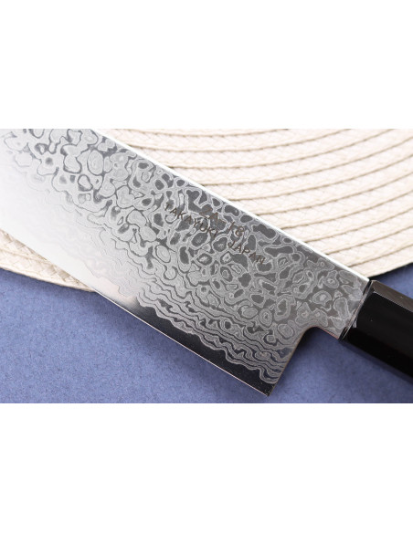 Faca de chef japonesa Sakai Takayuki Ginga Damascus 21cm