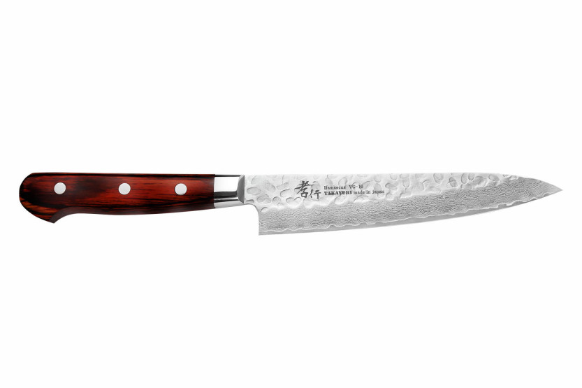 cuchillo universal japonesa Sakai Takayuki Damascus Western 33 hojas 15cm