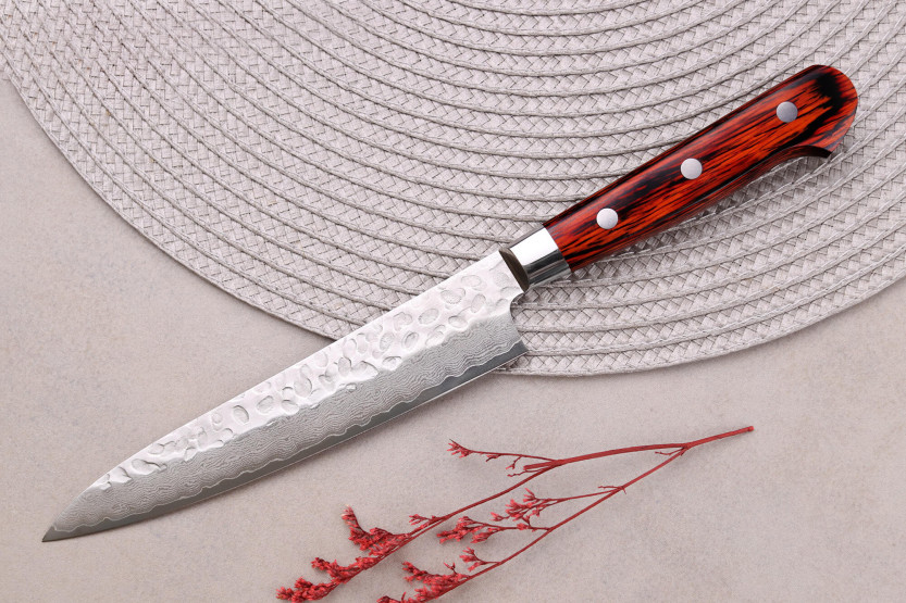 cuchillo universal japonesa Sakai Takayuki Damascus Western 33 hojas 15cm