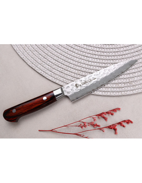 Sakai Takayuki Damaskus Western 33-lagers 12 cm japansk universalkniv