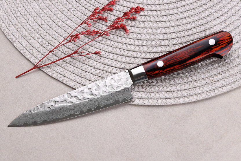 cuchillo universal japonesa Sakai Takayuki Damascus Western 33 hojas 12cm