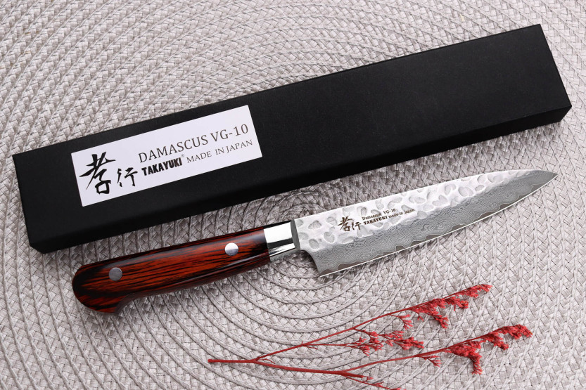 Faca universal japonesa Sakai Takayuki Damascus Western 33-ply 12cm
