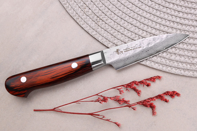 Sakai Takayuki Damaskus Western 33-bladig japansk skalkniv 8cm