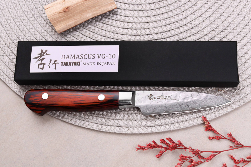 Sakai Takayuki Damaskus vestlig 33-lags japansk skjærekniv 8 cm