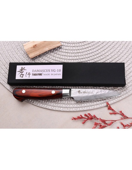 Sakai Takayuki Damaskus Western 33-bladig japansk skalkniv 8cm