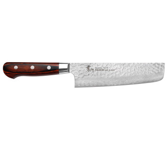 Sakai Takayuki Damaskus västerländsk 33-lagers 16 cm japansk nakiri-kniv
