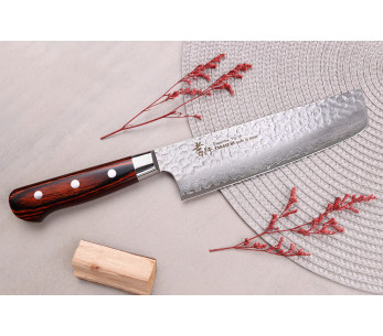 Sakai Takayuki Damaskus västerländsk 33-lagers 16 cm japansk nakiri-kniv 2