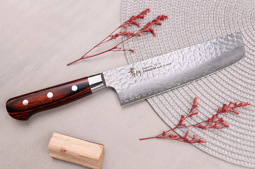faca nakiri japonesa Sakai Takayuki Damascus Western 33 camadas 16cm