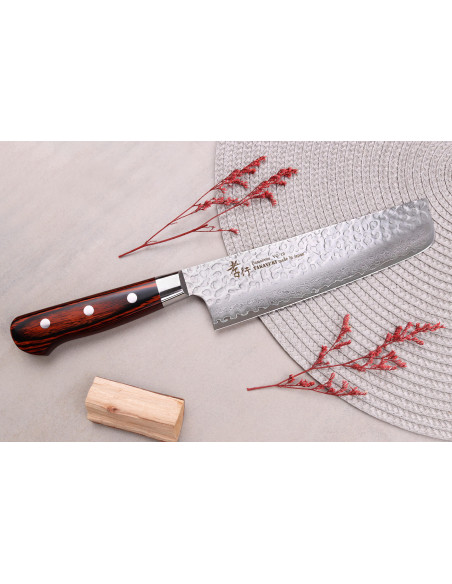Sakai Takayuki Damascus Western 33-laags 16cm Japans nakiri mes