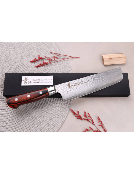 Sakai Takayuki Damaskus västerländsk 33-lagers 16 cm japansk nakiri-kniv
