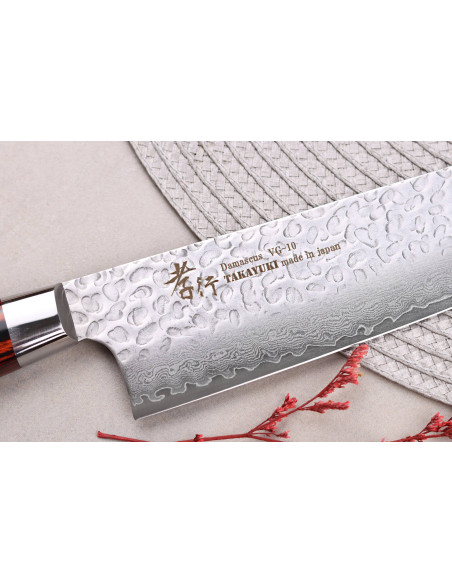Sakai Takayuki Damascus Western 33-laags 16cm Japans nakiri mes