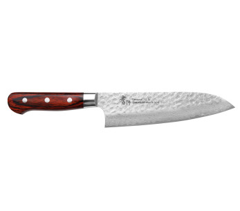 Cuchillo santoku japonés Sakai Takayuki Damascus Western 33 capas 18cm