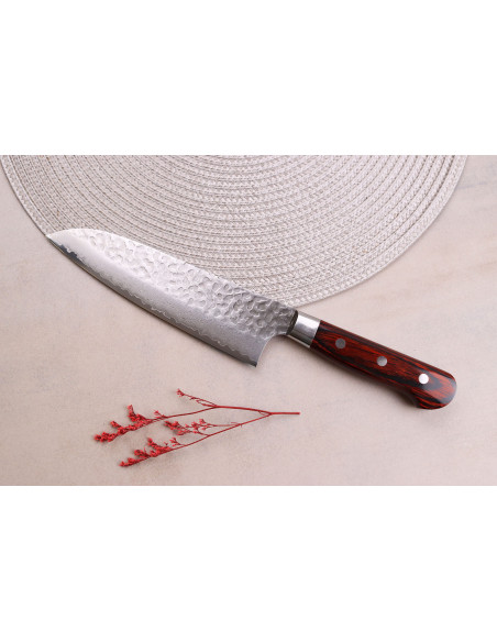 Japanisches santokumesser 18cm Sakai Takayuki Damascus Western 33 Schichten