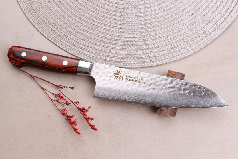 Sakai Takayuki Damaskus Western 33-lags 18 cm japansk santokukniv