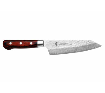 Sakai Takayuki Damaskus Western 33-lager 16cm santokukniv kiritsuke japansk santokukniv