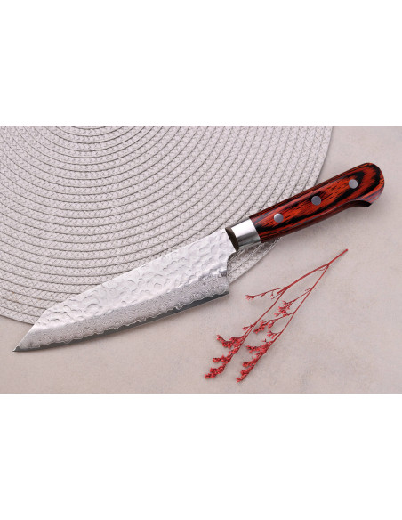 faca santoku japonesa Sakai Takayuki Damascus Western 33 camadas 16cm faca santoku kiritsuke