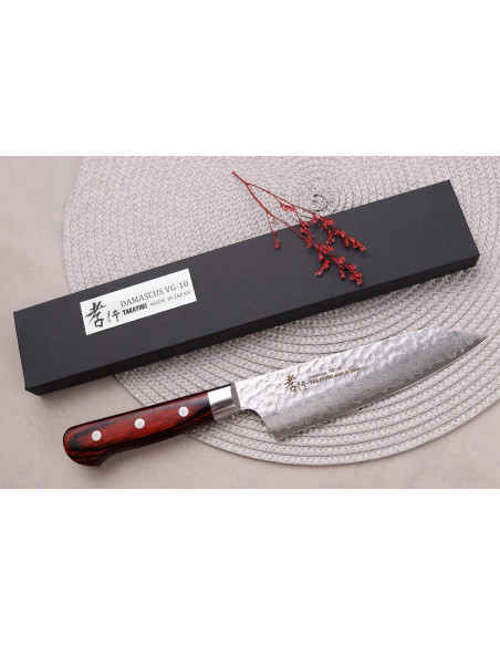 Japanisches santokumesser 16cm Sakai Takayuki Damascus Western 33 Schichten