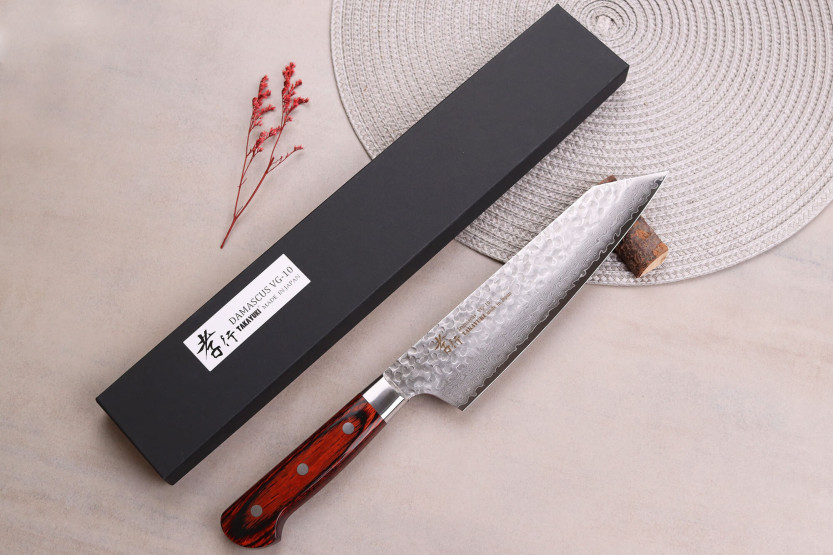 Kiritsuke mes Japans 19cm Sakai Takayuki Damascus Western 33 banken