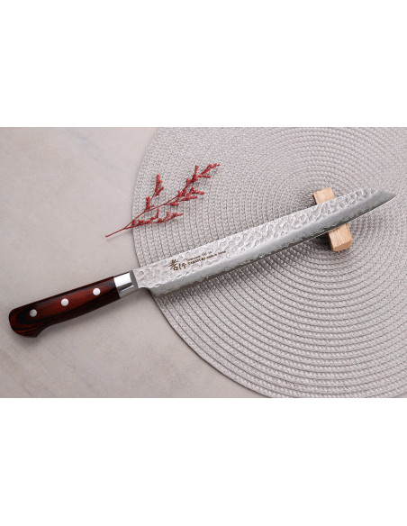 Faca Sakai Takayuki Damascus Western de 27 cm com 33 folhas, japonesa kiritsuke yanagiba